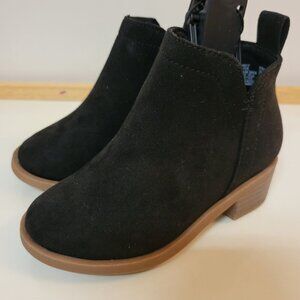Wonder Nation Girl's Black Ankle Fashion Booties - Size 8 - NEW